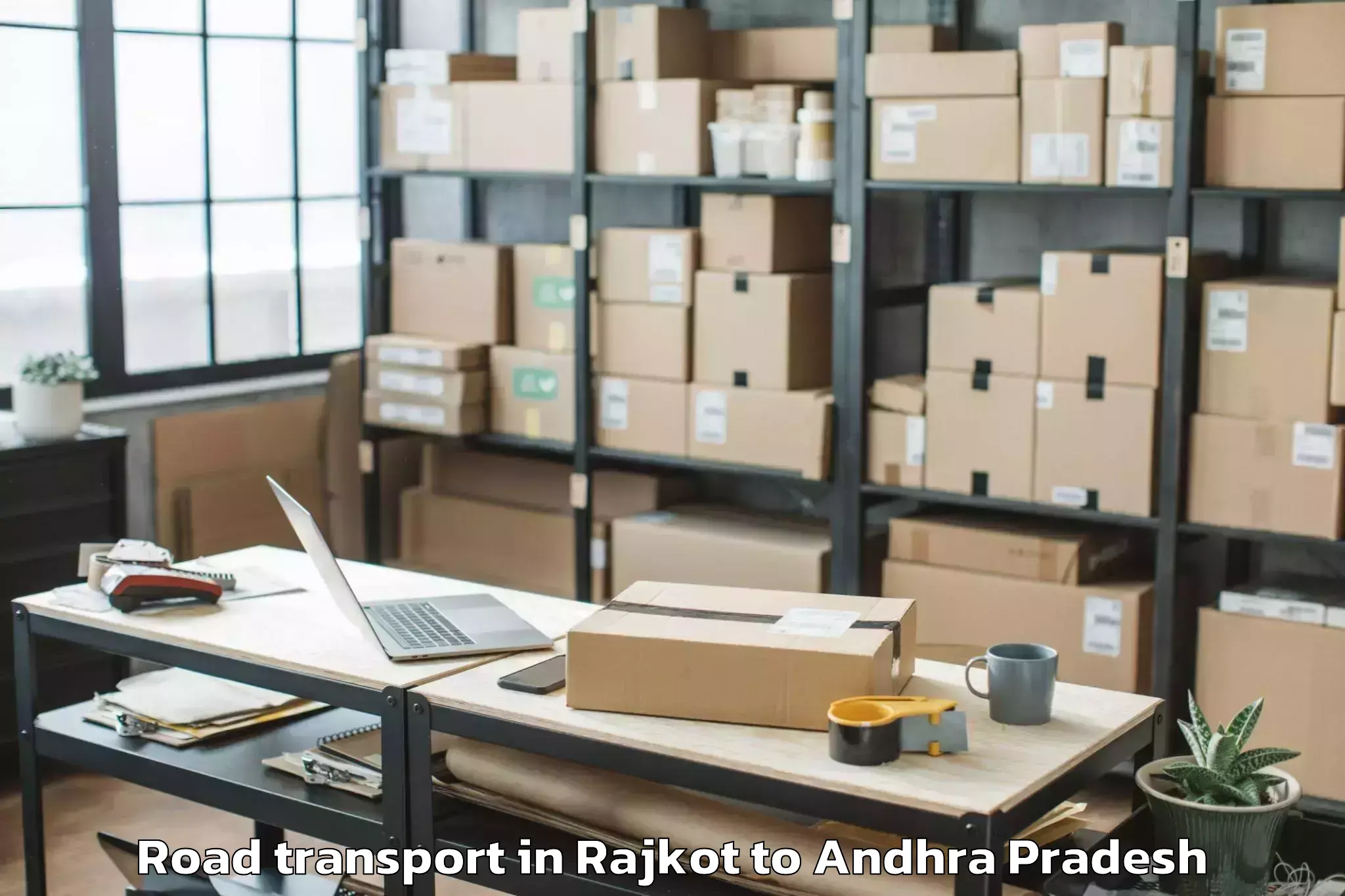 Top Rajkot to Rajamahendravaram Road Transport Available